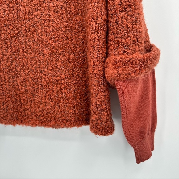 Sundance Teddy Boucle Knit Sweater Kangaroo Pocket Cozy Fall Size Large - Picture 8 of 9